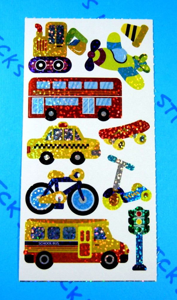 Vehicles & Bikes Stickers Small Prismatic Sheet