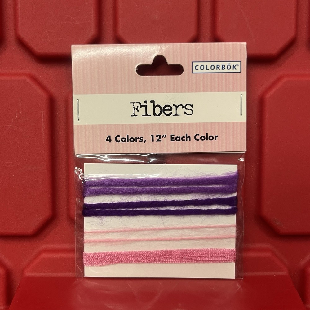Colorbok Fibers 4 Colors Purple And Pink 12″ Each Color Scrapbooking