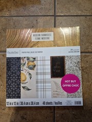 Recollections scrapbook paper 12X12 48 Sheets Modern Farmhouse Theme pad