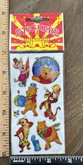 VTG Winnie The Pooh Piglet Tigger Stickers Gold Trim Made In Taiwan 1 Sheet NOP