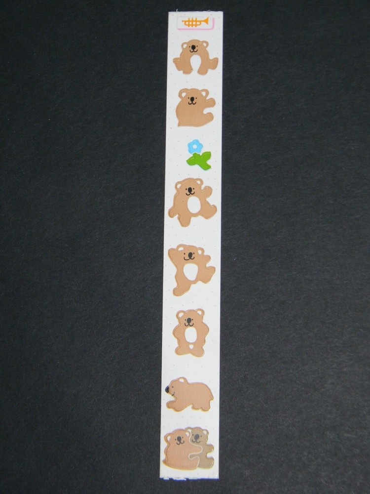 Vintage Toots 1982 KOALAS Sticker Strip by Cardesign #MUS 139 Cuddly Koala Bears