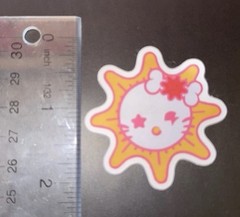 (3x) Decal Stickers Hello Kitty X Chief Keef Glo Gang Logo custom 2 inches