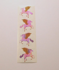 Mrs. Grossman’s Stickers Lot of 1 (One) Strip ~Opal Pegasus~ 2004 RARE HTF