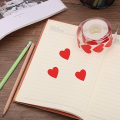 500pcs Red Heart Stickers 1 Inch Self-Adhesive Stickers Label for Shop Home
