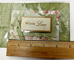 NEW Anna Griffin With Love Paper Embellishment 79PWL Green Floral 2003