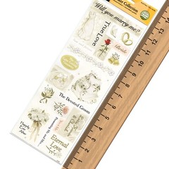 3-PACK American Traditional Designs Wedding Stickers, Elegant Wedding
