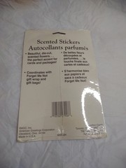 American Greetings Forget Me Not Scented Stickers 2 Sheets Vintage Stickers