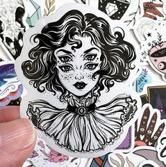 WITCH SPIRITUAL Stickers, 50pcs, Witchy, magic, potion, magic ball decal cute