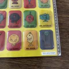 Mr. Men Little Miss epoxy sticker package 2012