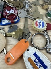 Grandpas Junk Drawer Journal Vintage Supplies, Keys Blanks, Watches, Keychains +