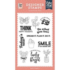Echo Park Designer ACRYLIC STAMPS – EVERYDAY LIFE STAMP – STAMP SET