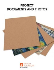 White Chipboard Sheets 8.5 x 11 Inch Pack of 12 Photo Document Protection