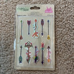 *Crafter’s square Stickers 3D Sparkly Arrows