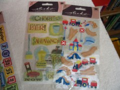 LOT 11 Packs Assorted Sticko Type Scrapbook Stickers – Over 175 Stickers