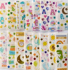 Care Bears Disney Princess Cinderella Little Mermaid Sleeping, 197+ STICKERS MXD