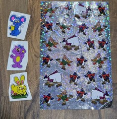 Lot Of Vintage Kuala Polar Bears 3 Google Eye Puffy And Stickopotamus Stickers