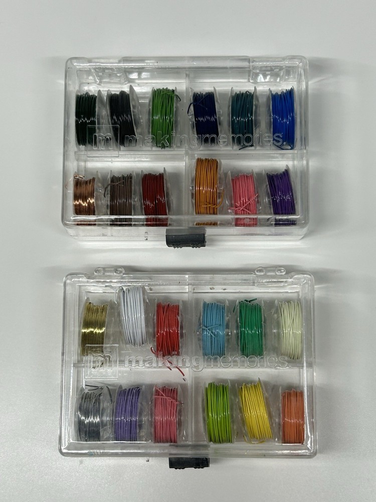 MAKING MEMORIES – Mixed Media Wire – 24 Spools – New, Unused – Vintage