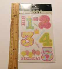 Keepsake Essentials Stickers Lot 2 Sheets Package~Girl Birthday~ Creativity Inc