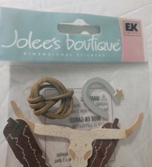Jolee’s Wild West Scrapbooking Stickers Hat Cowboy Hat Boots Rope Horseshoe New