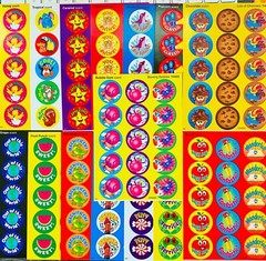 Mixed Scents | Scratch and Sniff Stickers Desserts Fruits Candy Animals Rewards