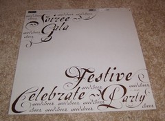 Creative Imaginations Sonnets Transparency ~ Festive, Celebrate…Party