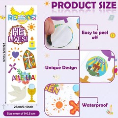 1600 Pcs Easter Sticker Bulk Religious He Lives Christian Stickers Sheet Assort.