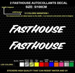 2 Fasthouse Decorative Stickers – Vehicles & Accessories, 2 Piece Set