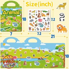 CREATIVETREES Sticker Book Farm Vehicles Animal Toddler 3-6