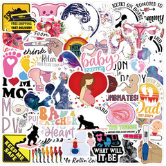 Taking Care of Pregnant Women Stickers for Water Bottle Laptop Notebooks Phones
