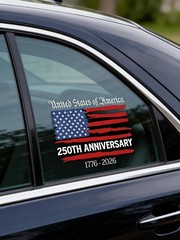 250 Anniversary USA Stickers, 250th Anniversary The Independence of USA Sticker