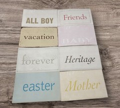Lot of 64 Scrapbook Titles By My Minds Eye Cardstock Different Sizes
