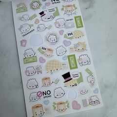 Wonton in A Million Sticker Sheet Budget Money Pad