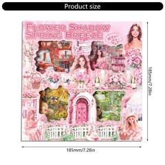 Seasonal Flower Sticker Set For Childrens Handmade Album Diaries Crafting