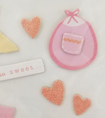 Studio 112 Newborn Baby Girl Chipboard Stickers Dimensional Cards Scrapbooking