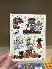vintage halloween stickers lot Hallmark AGC 15 Full Sheet 3 Partial 236 Total