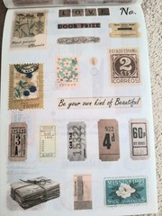 50 Pgs Vintage Series Washi Stickerbook 450+Stick 20 Pgs EPH Papers
