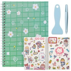 Reusable Sticker Book – 60 Sheets, Collecting Album, Organizer, Blank Book fo…