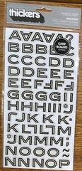 AMERICAN CRAFT THICKERS Meadow Glossy Chipboard Alphabet Alpha LETTERS NUMBERS