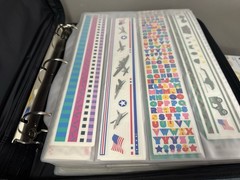 Creative Memories Binder with 15 Dbl Sided Inserts Stickers Scrapbooking ALOT