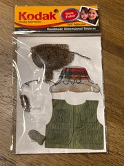 Mambi Chips Vacation or Kodak Fishing, Travel, Adventure Scrapbook Stickers NWT