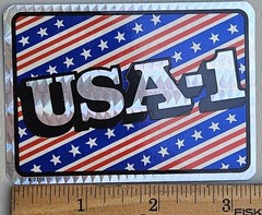 7 Selectra VTG Patriotic American USA Prismatic Flag Stickers, 250th Anniversary