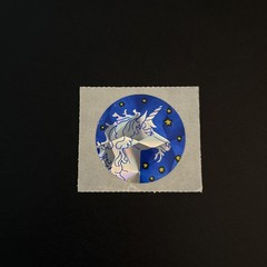 Vintage 1980s Regular Size Prism Unicorn Stickers – lot of 5