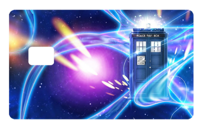 Doctor Who Tardis Fan Art Credit Card Decal