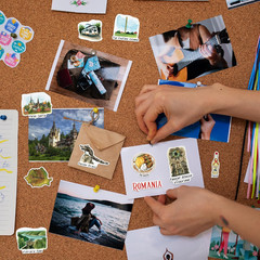 Remarkable Romania Travel Stickers (28Pcs) – Die-Cut, Watercolor, Bucharest Vaca