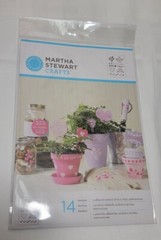 Adhesive Stencil Sheet – Martha Stewart – Valentine Theme – 14 Designs – 2011