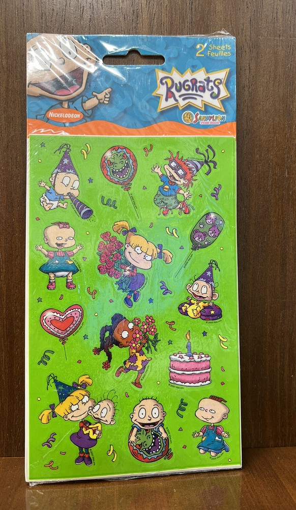 2000 Vintage Rugrats Stickers New Sealed Nickelodeon 2 sheets SANDYLION Viacom