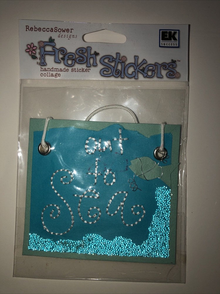 EK SUCCESS Rebecca Sower Fresh Stickers Handmade Fisherman Dreams Out to Sea