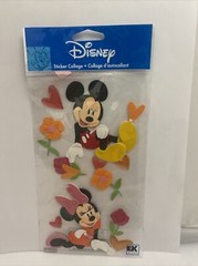 Jolee’s Sticker Collage Disney MICKEY MINNIE MOUSE Love Hearts Flowers