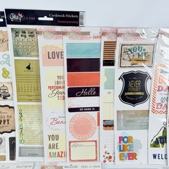Glitz Scrapbook Stickers Embellishments Amy Tangerine Heidi Swapp LOT of 25 E