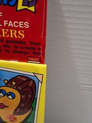 Vintage Fun Forms Sticker Book #13, 23 Funny Animal Faces 240 Stickers New